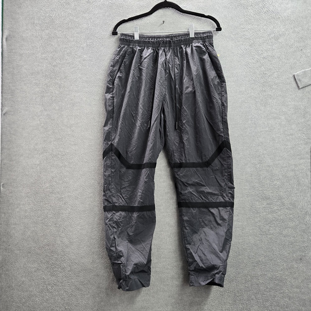 Jordan Men Activewear Pants M Gray Jumpman Embroidery Windbreaker 23 Engineered
